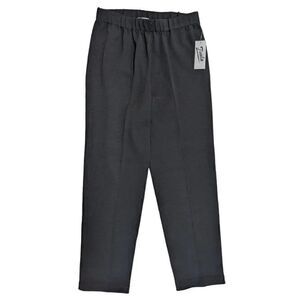 NWT TOULA Women's Black Wool Blend Textured Hand Knit Stretch Pants Size 10